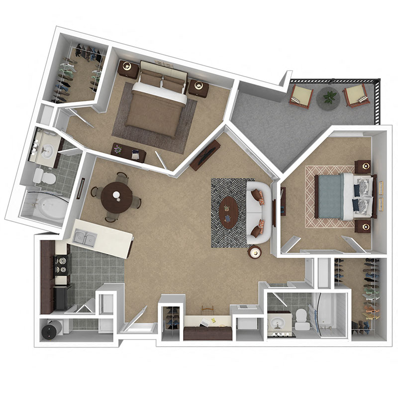 Meridian at Grandview C2 Floor Plan